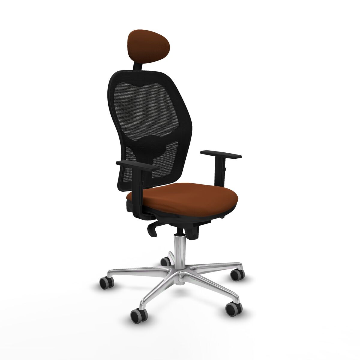 Silla de Oficina Piqueras y Crespo 1D086G1 Marrón Negro