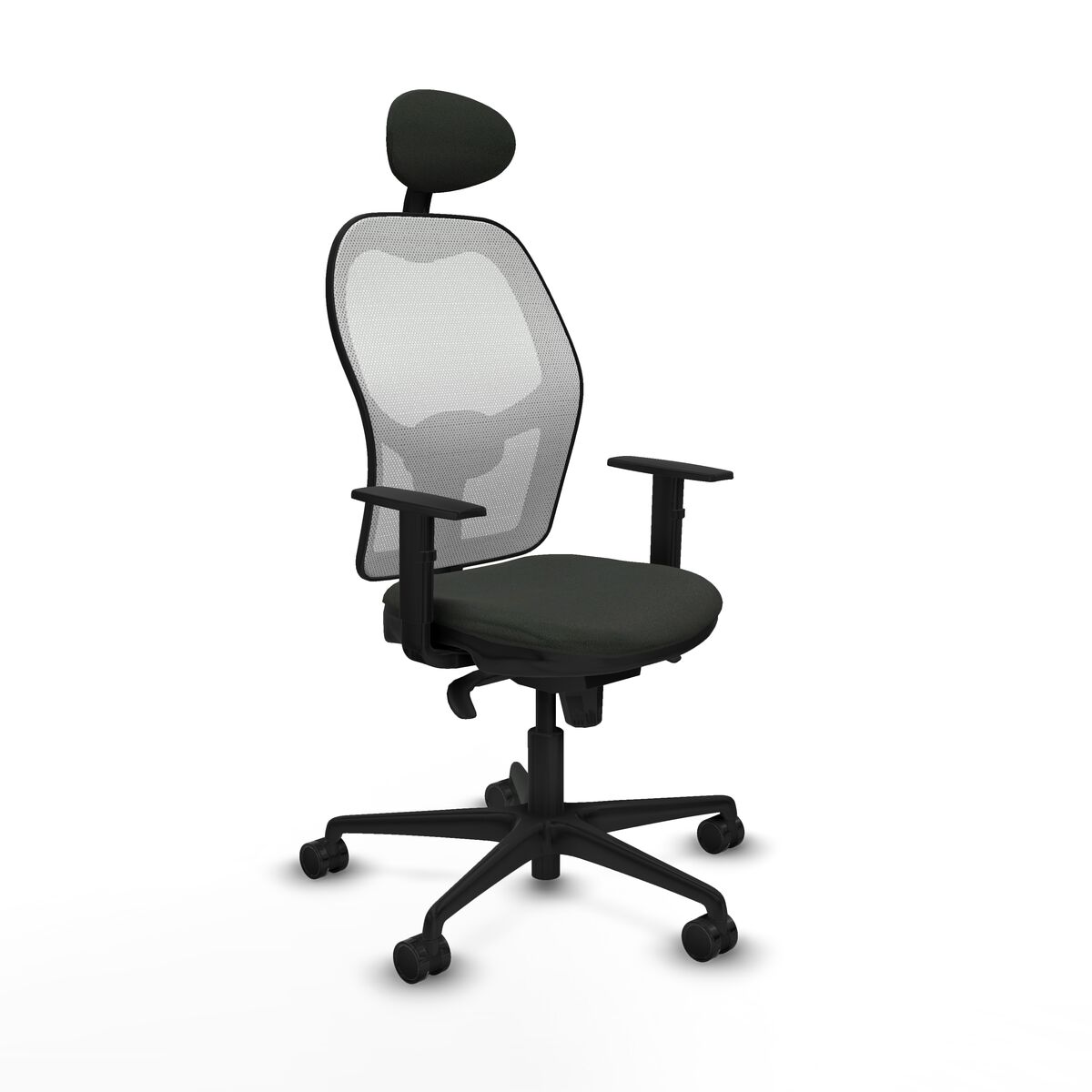 Silla de Oficina con Cabecero Jorquera Piqueras y Crespo 1D036N1 Negro