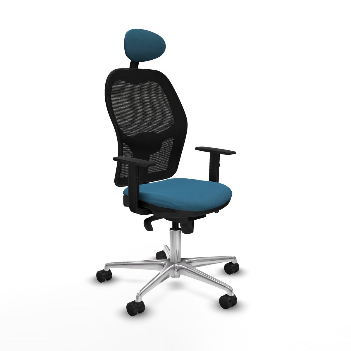 Silla de Oficina Piqueras y Crespo 1D086N1 Negro Verde petróleo