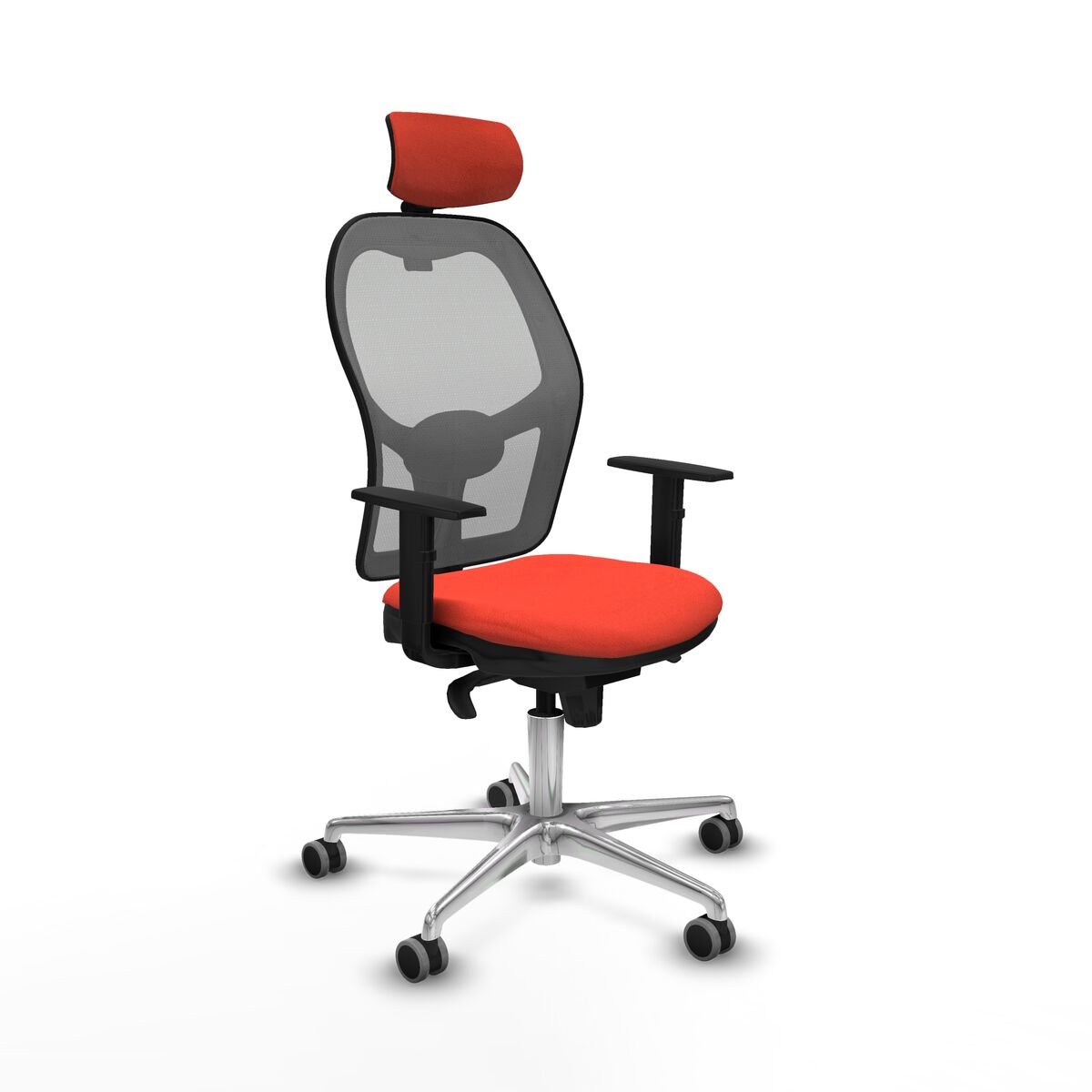 Silla de Oficina con Cabecero Jorquera Piqueras y Crespo 1D086G2 Naranja Oscuro
