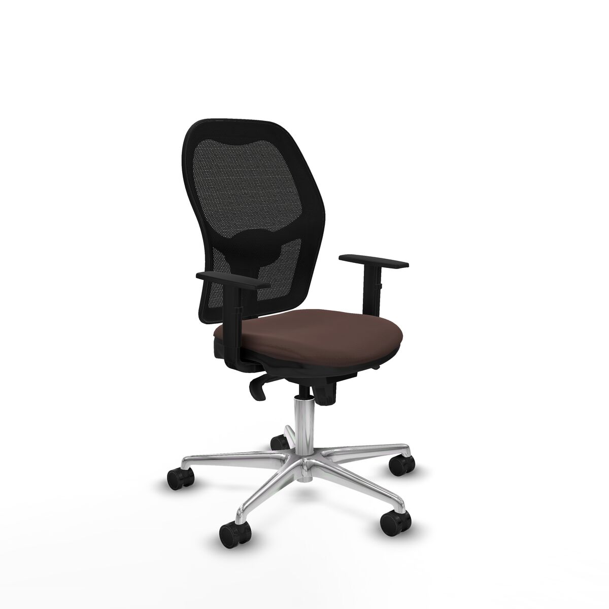 Silla de Oficina Piqueras y Crespo 1D086N0 Negro Marrón oscuro
