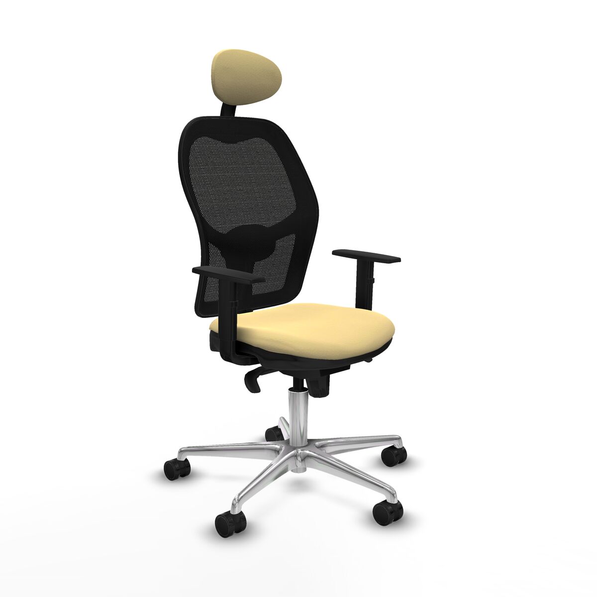 Silla de Oficina con Cabecero Jorquera Piqueras y Crespo 1D086N1 Crema