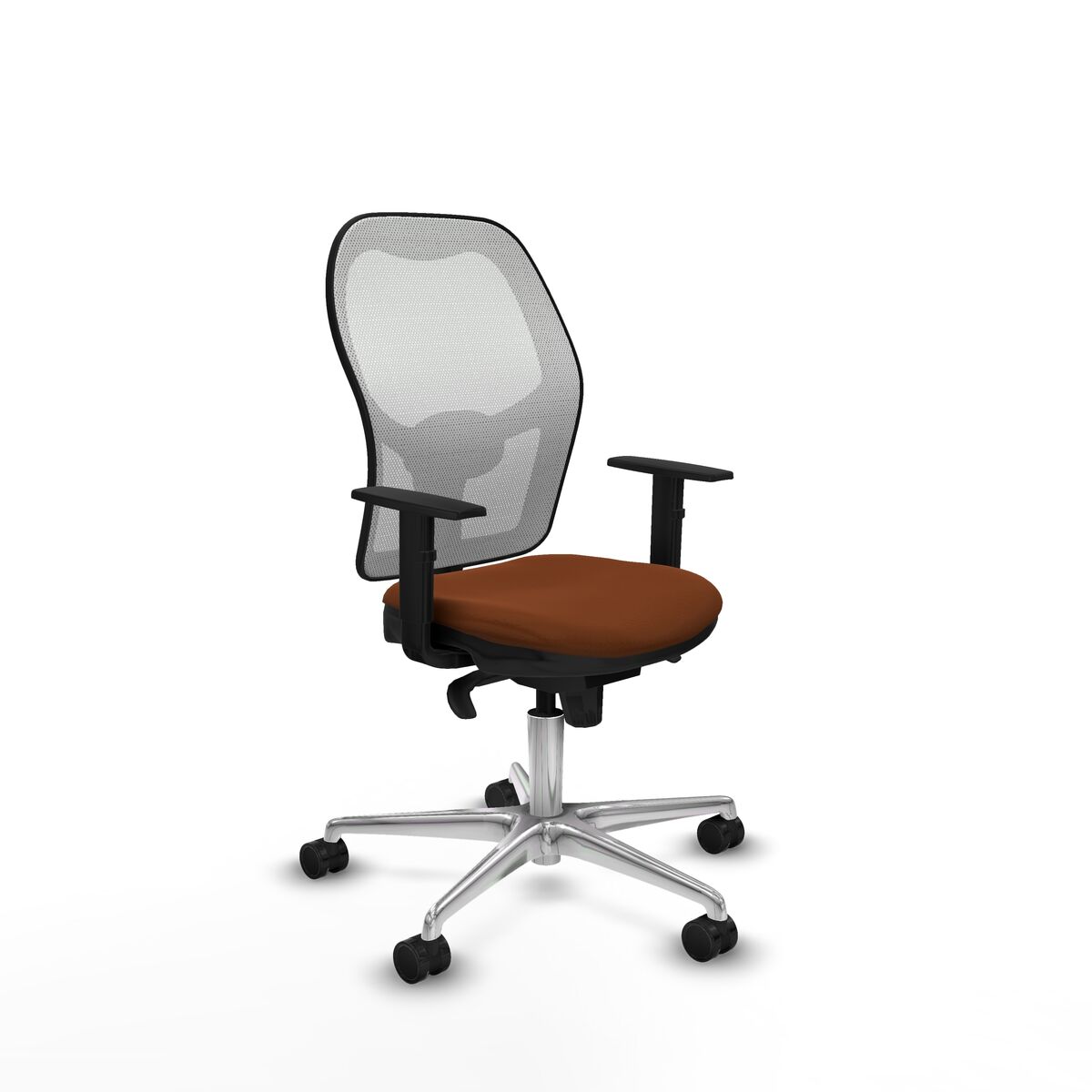 Silla de Oficina Piqueras y Crespo 1D086N0 Blanco Marrón