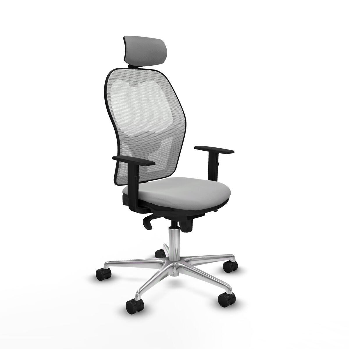 Silla de Oficina Piqueras y Crespo 1D086N2 Gris claro