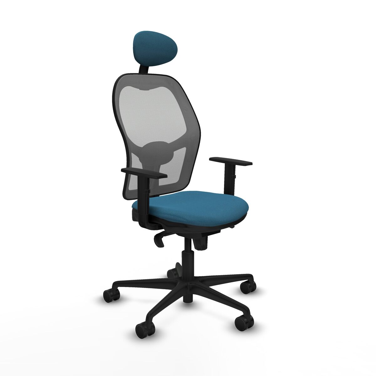Silla de Oficina Piqueras y Crespo 1D036N1 Gris Verde petróleo