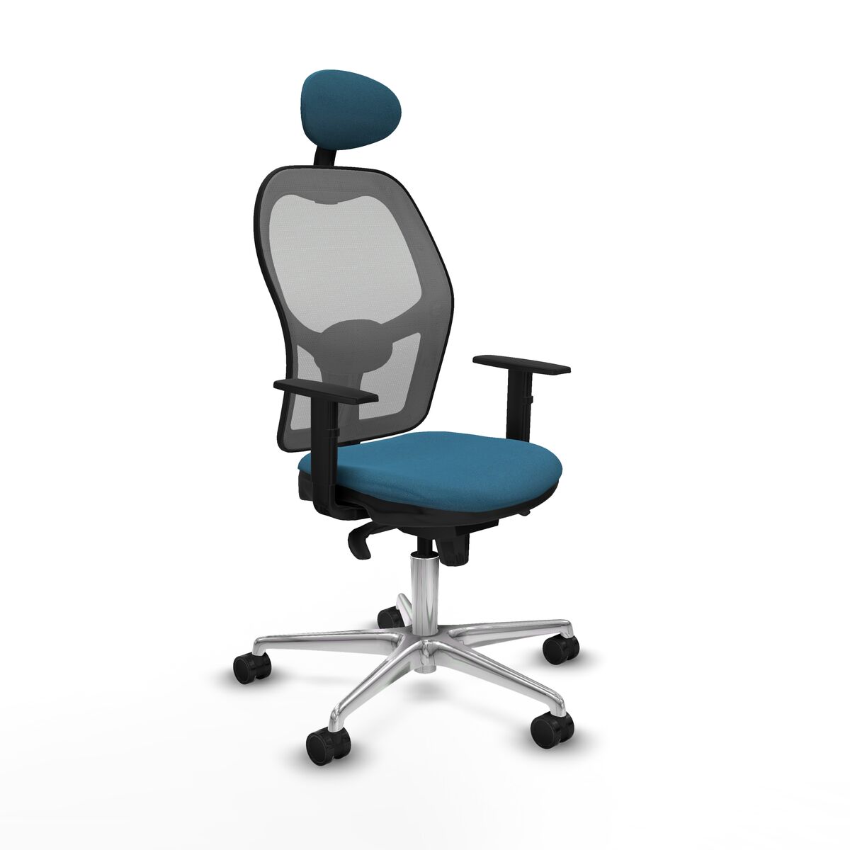 Silla de Oficina Piqueras y Crespo 1D086N1 Gris Verde petróleo