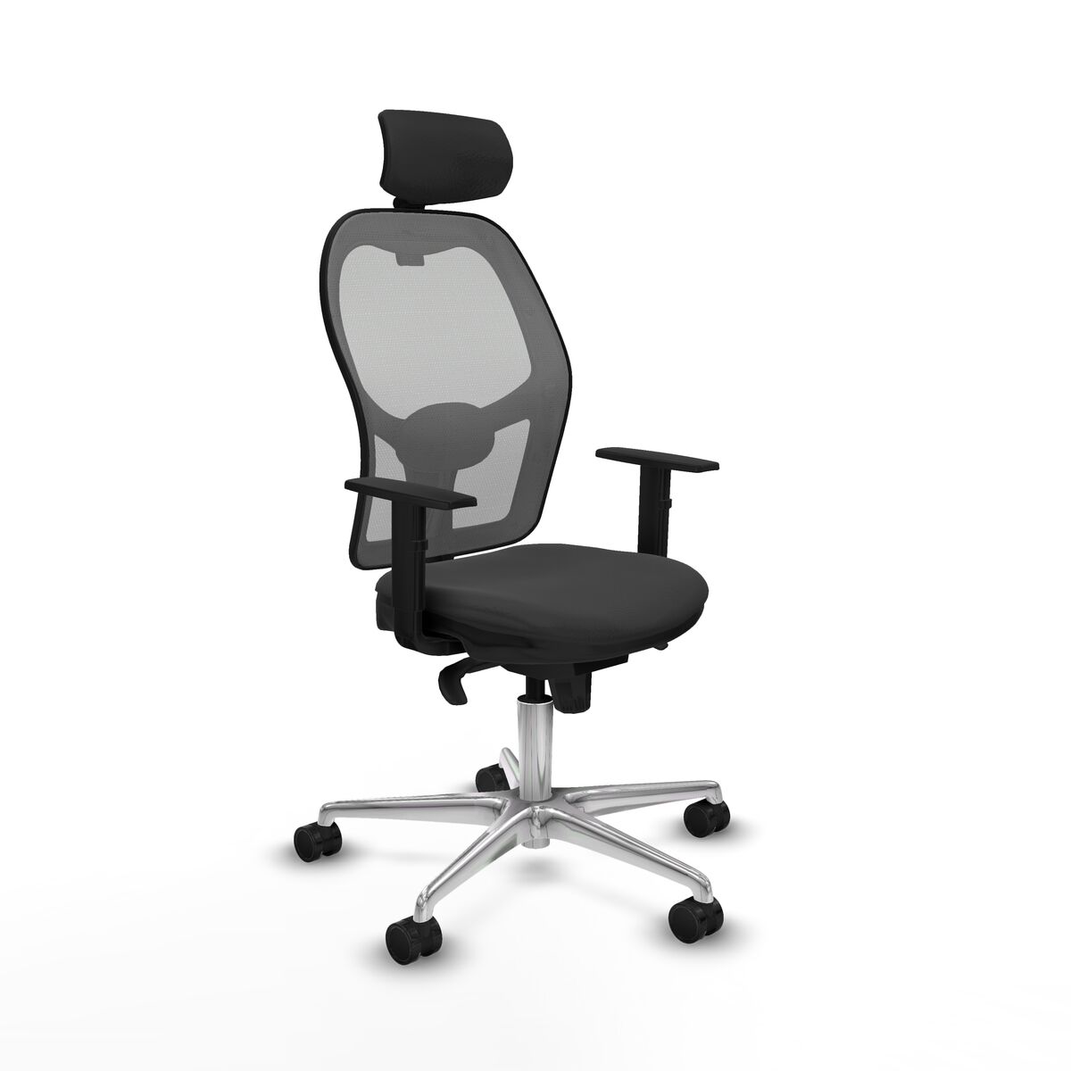 Silla de Oficina Piqueras y Crespo 1D086N2 Gris oscuro