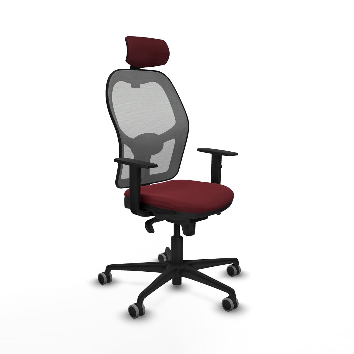 Silla de Oficina Piqueras y Crespo 1D036G2 Granate