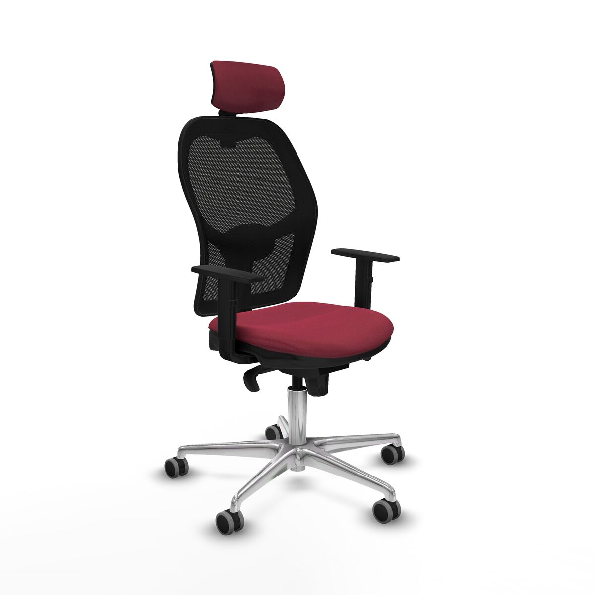 Silla de Oficina Piqueras y Crespo 1D086G2 Granate