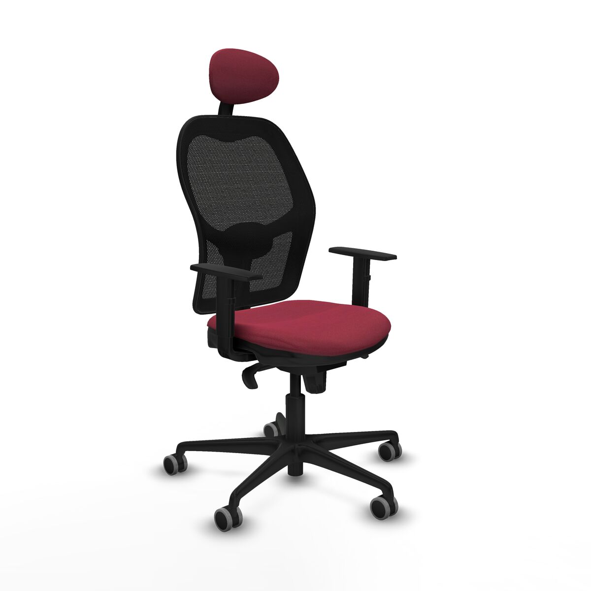 Silla de Oficina Piqueras y Crespo 1D036G1 Granate