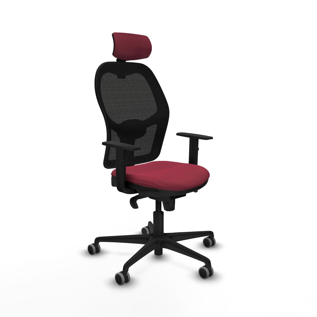 Silla de Oficina Piqueras y Crespo 1D036G2 Granate