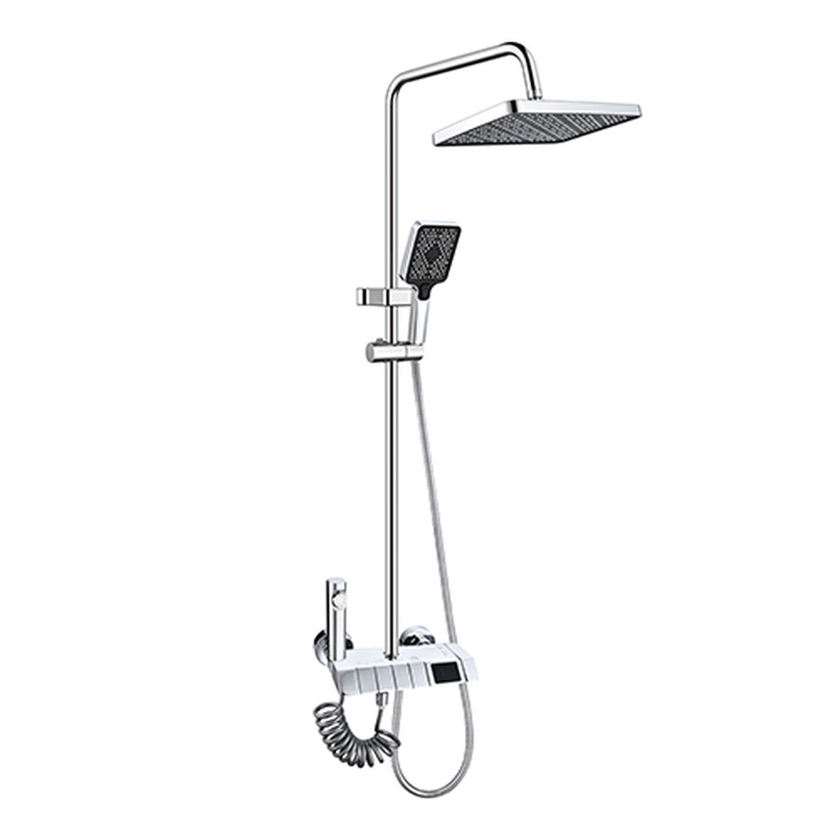 Columna de Ducha Fontastock Plateado Acero Inoxidable ABS Plástico Cromado