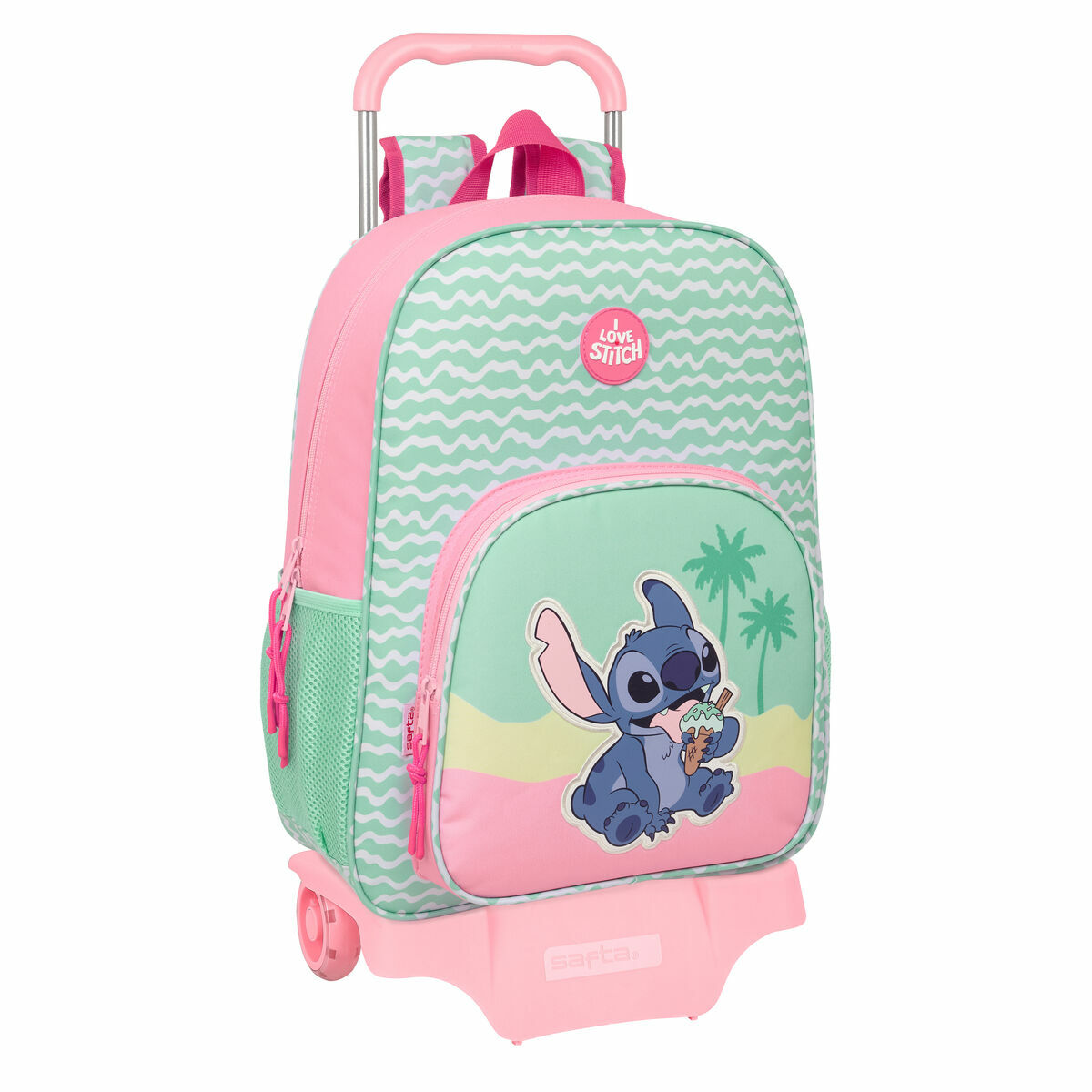 Mochila Escolar Lilo & Stitch Ice cream Rosa 33 x 42 x 14 cm