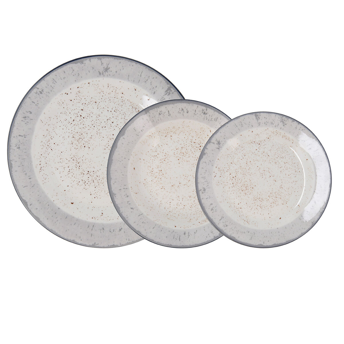Vajilla Quid Faro Blanco Cerámica 18 Piezas