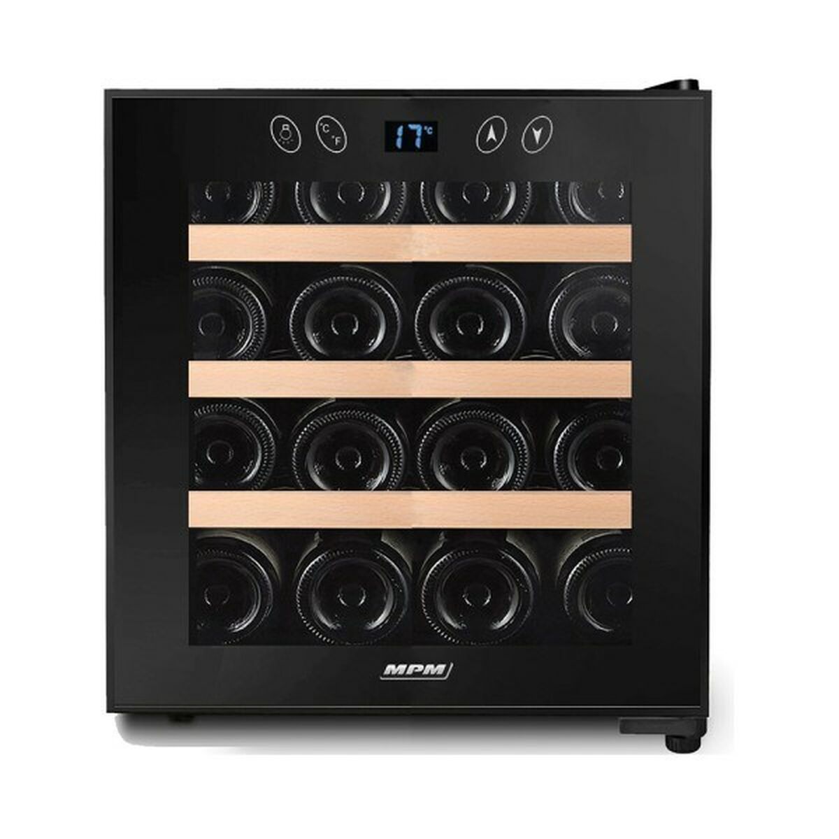Vinoteca Mpm MPM-48-CW-48 Negro Transparente 43 x 52 x 48 cm
