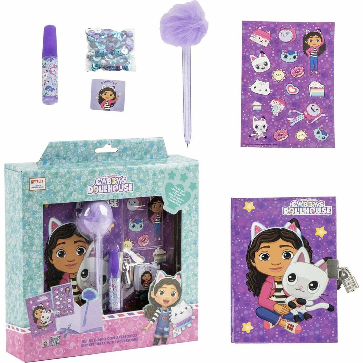 Set de Papelería Gabby's Dollhouse Multicolor