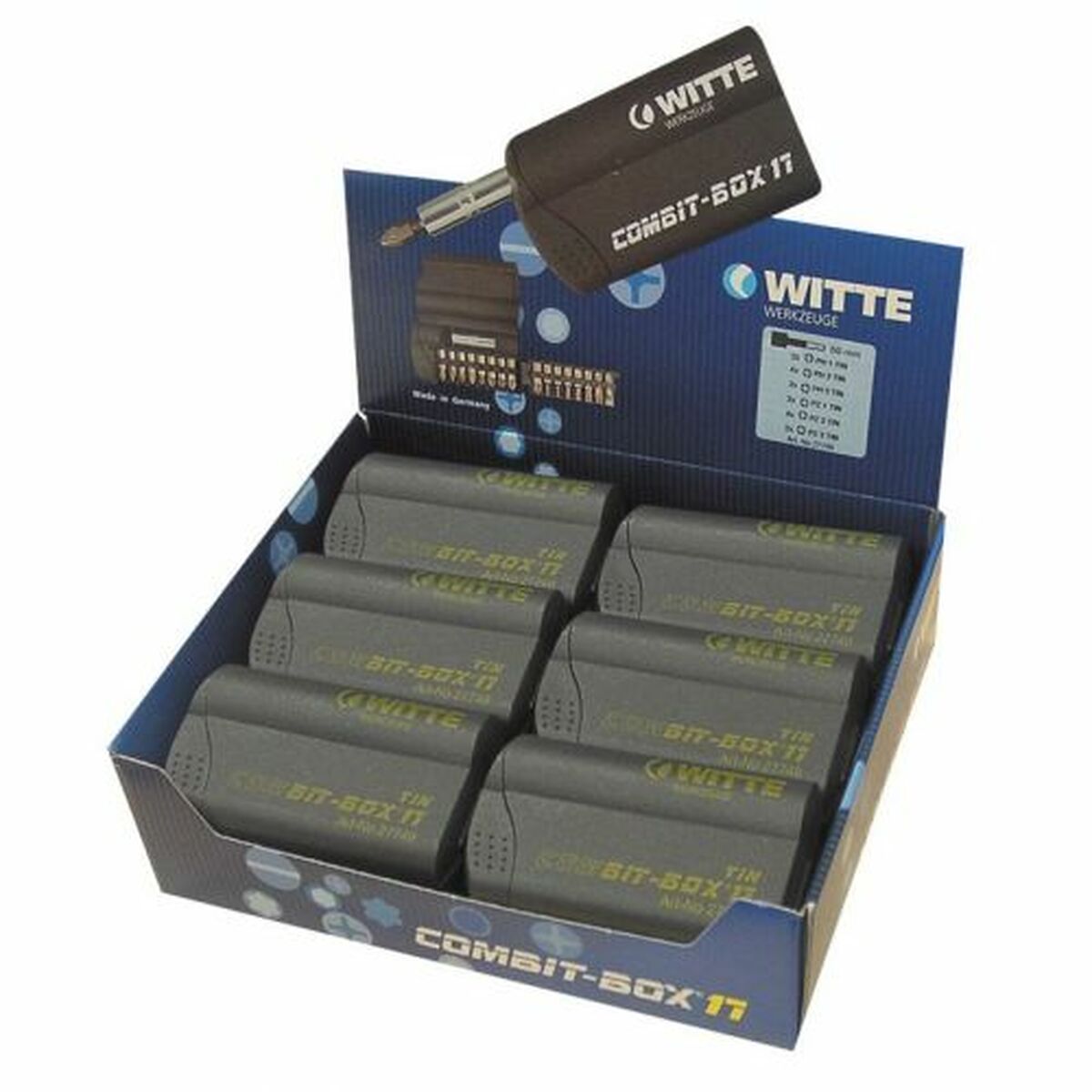 Juego de puntas WITTE COMBIT-BOX 17 17 Piezas