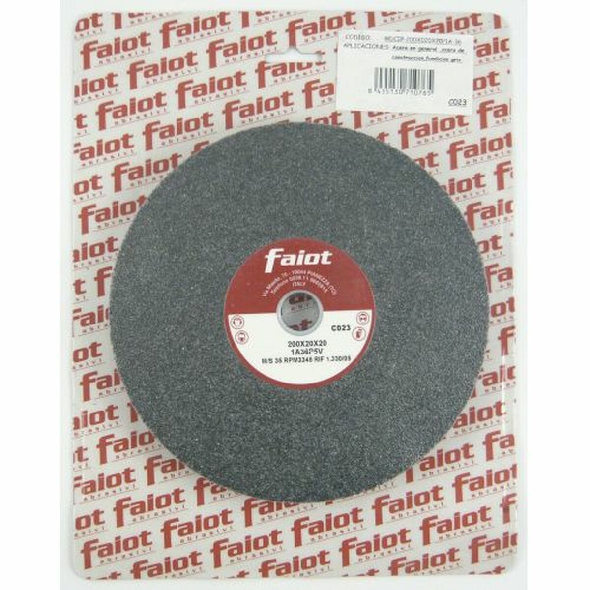 Muela abrasiva FAIOT 1A-36 150 mm Gris