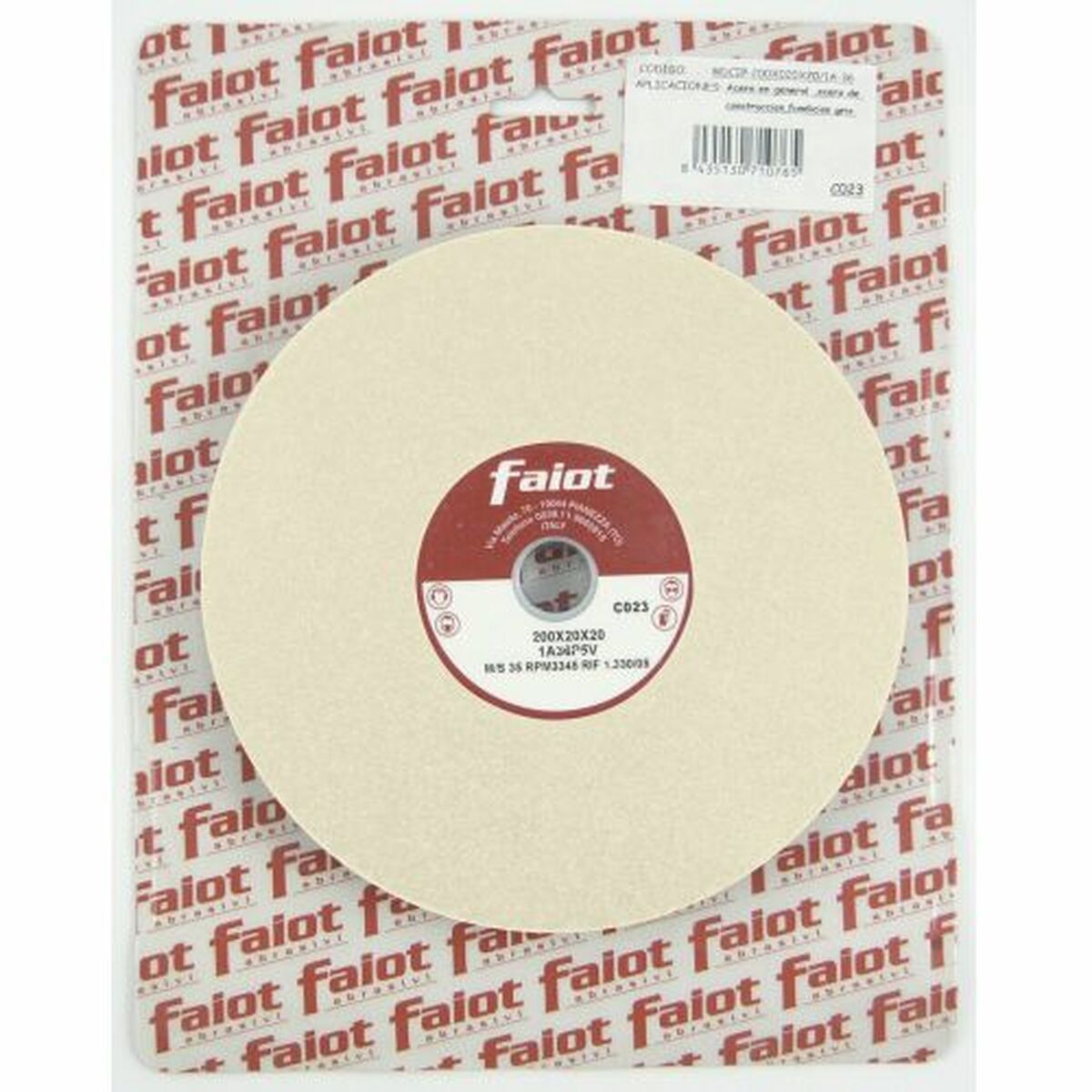 Muela abrasiva FAIOT 9A-60 150 mm Blanco