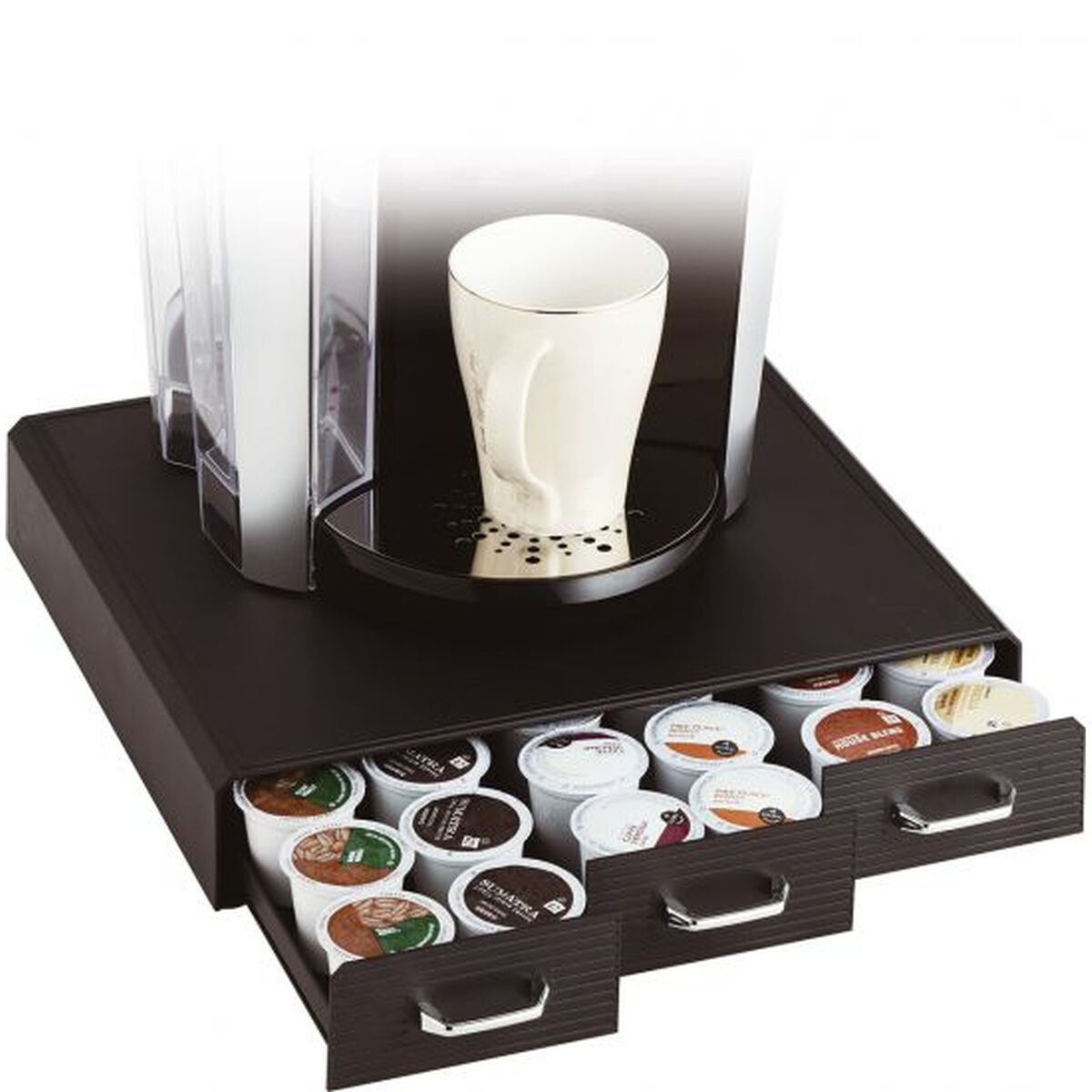 Organizador de Cápsulas de Café Archivo 2000 CD902 NE Negro Poliestireno