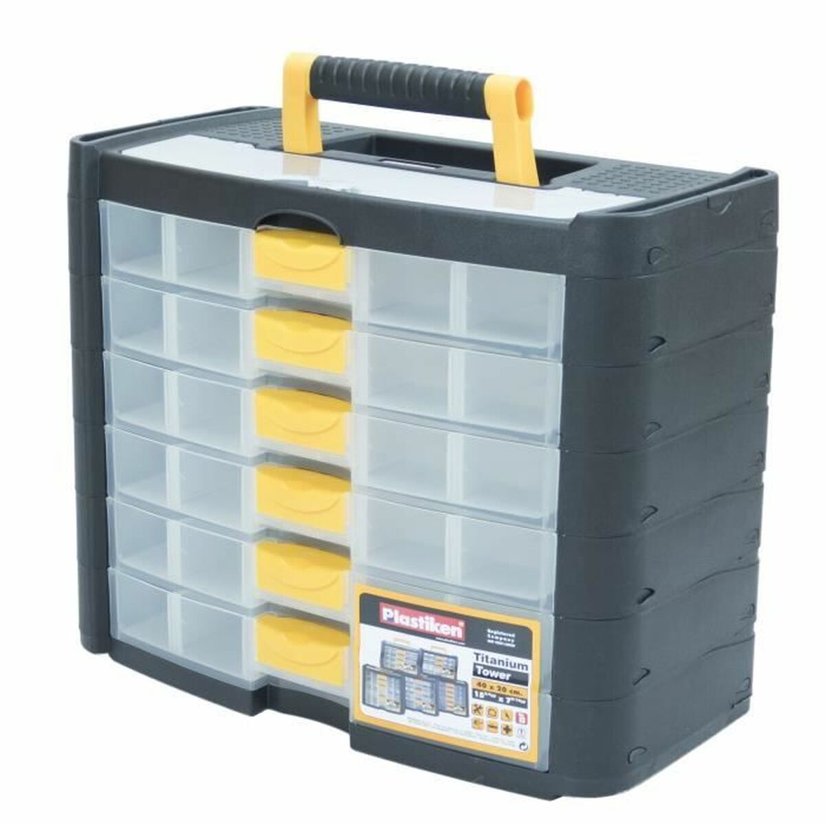 Caja de Herramientas Plastiken Titanium 90001 Plástico 40 x 20 x 33 cm