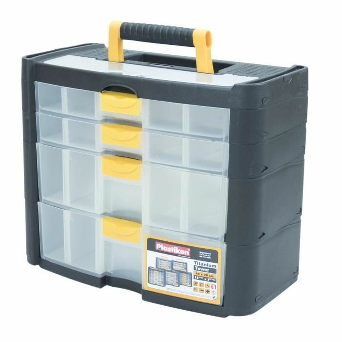 Caja de Herramientas Plastiken Titanium 90002 Plástico 40 x 20 x 33 cm