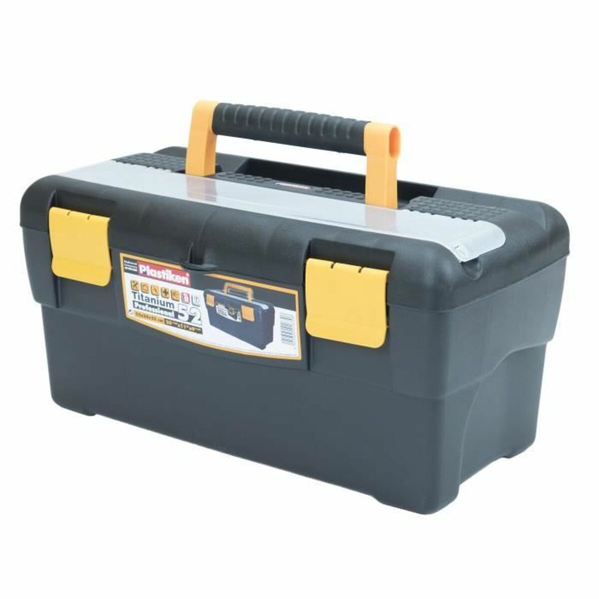 Caja de Herramientas Plastiken Titanium 82052 Plástico 52 x 28 x 25 cm