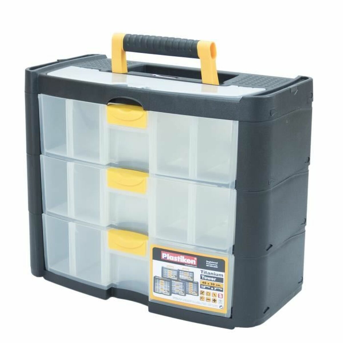 Caja de Herramientas Plastiken Titanium 90003 Plástico 40 x 20 x 33 cm
