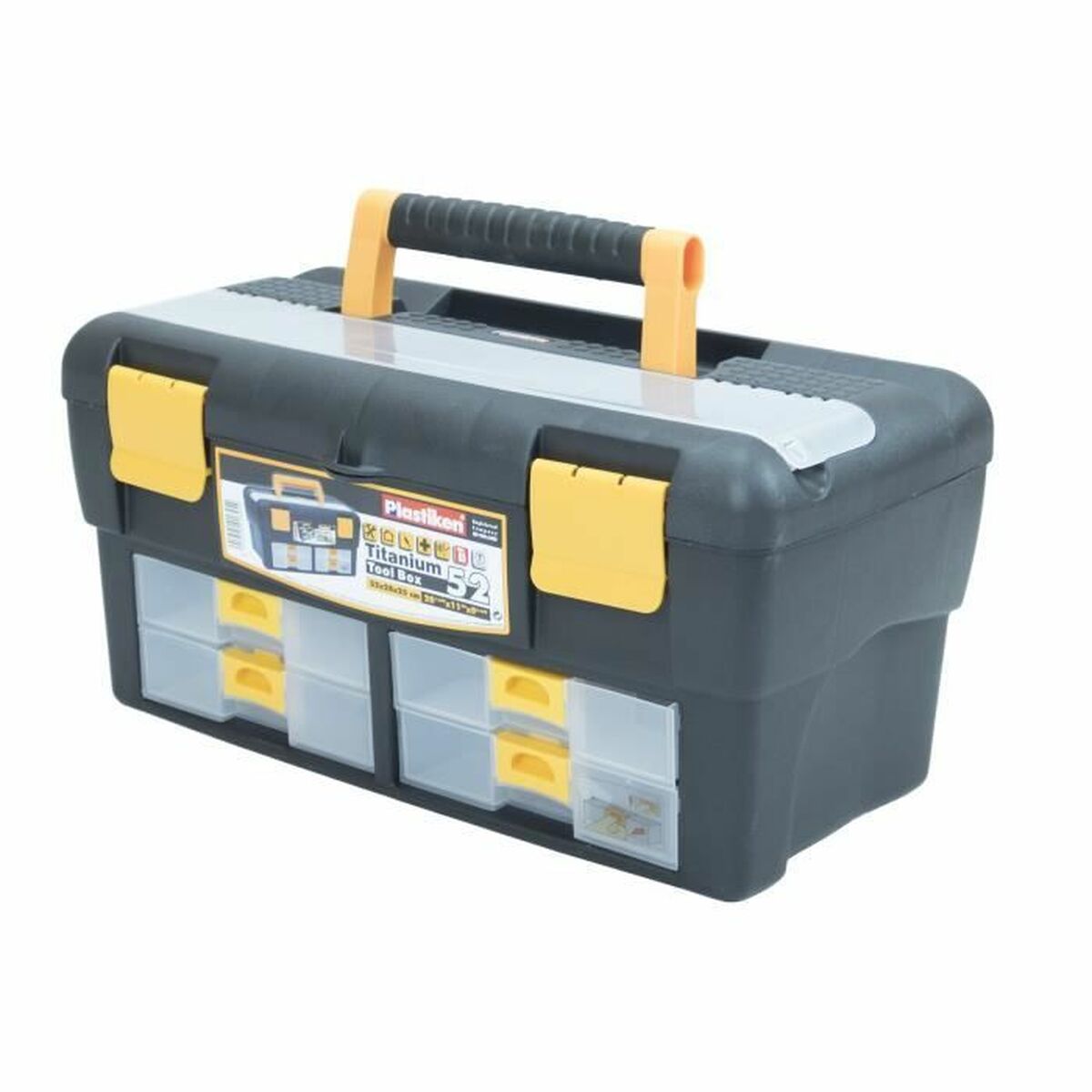 Caja de Herramientas Plastiken Titanium 81052 Plástico 52 x 28 x 25 cm