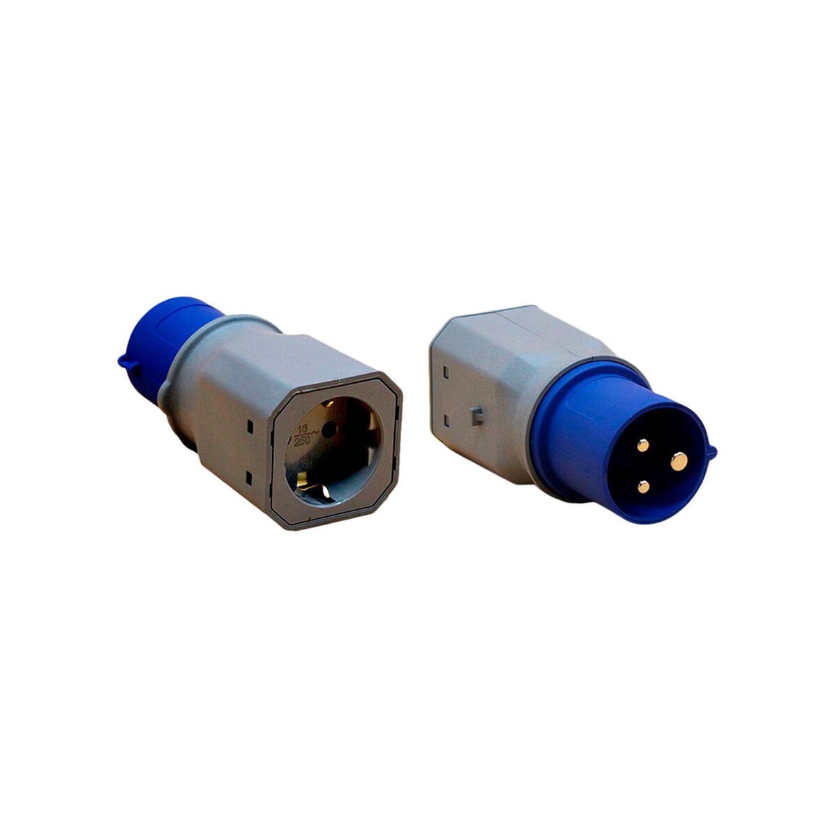 Adaptador de Corriente F-line Azul Gris 250 V