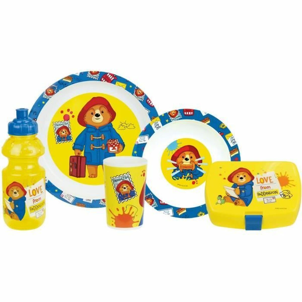 Set de vajilla infantil Fun House PADDINGTON Multicolor 5 Piezas