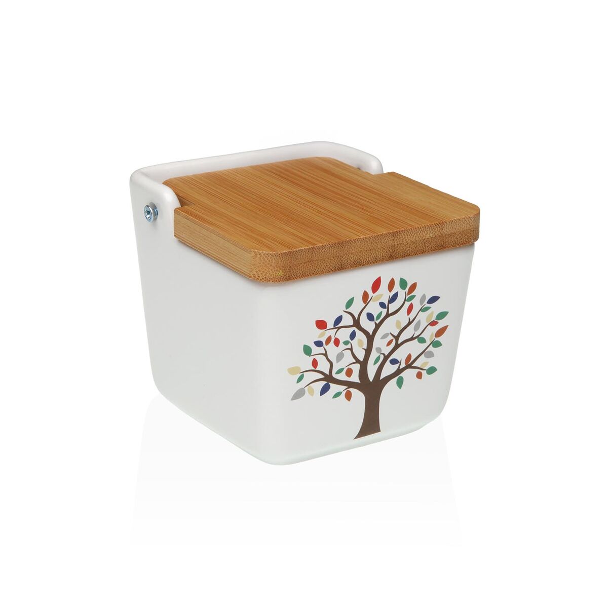 Salero con Tapa Versa Cerámica Árbol 8,8 x 8,5 x 8,8 cm