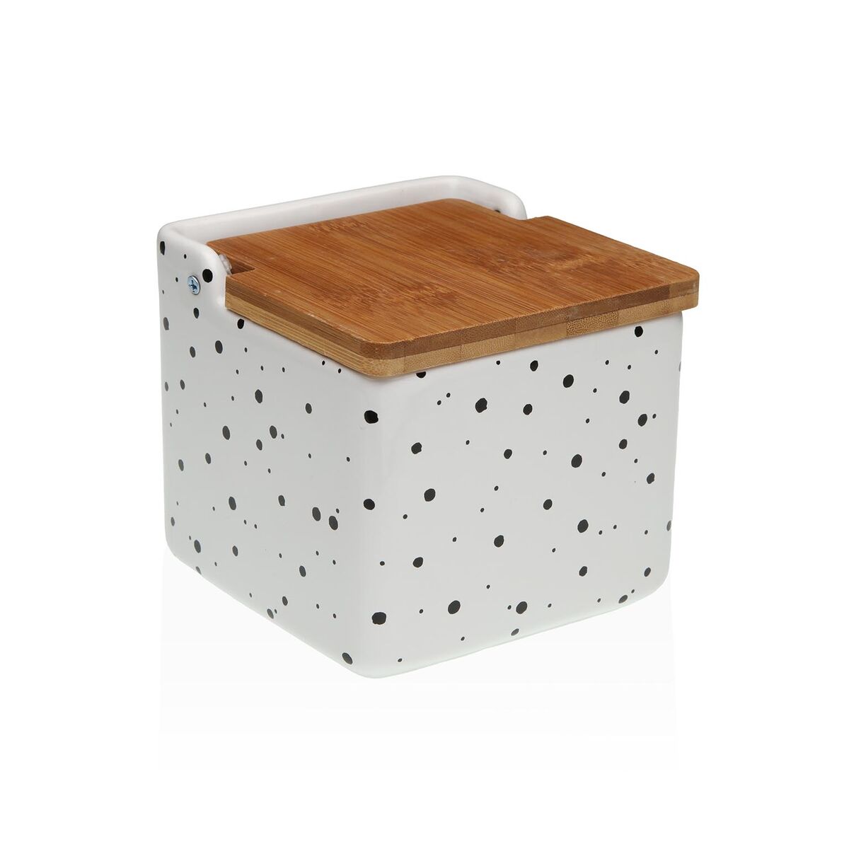 Salero con Tapa Versa Speckle Cerámica 12,2 x 11,5 x 12,2 cm