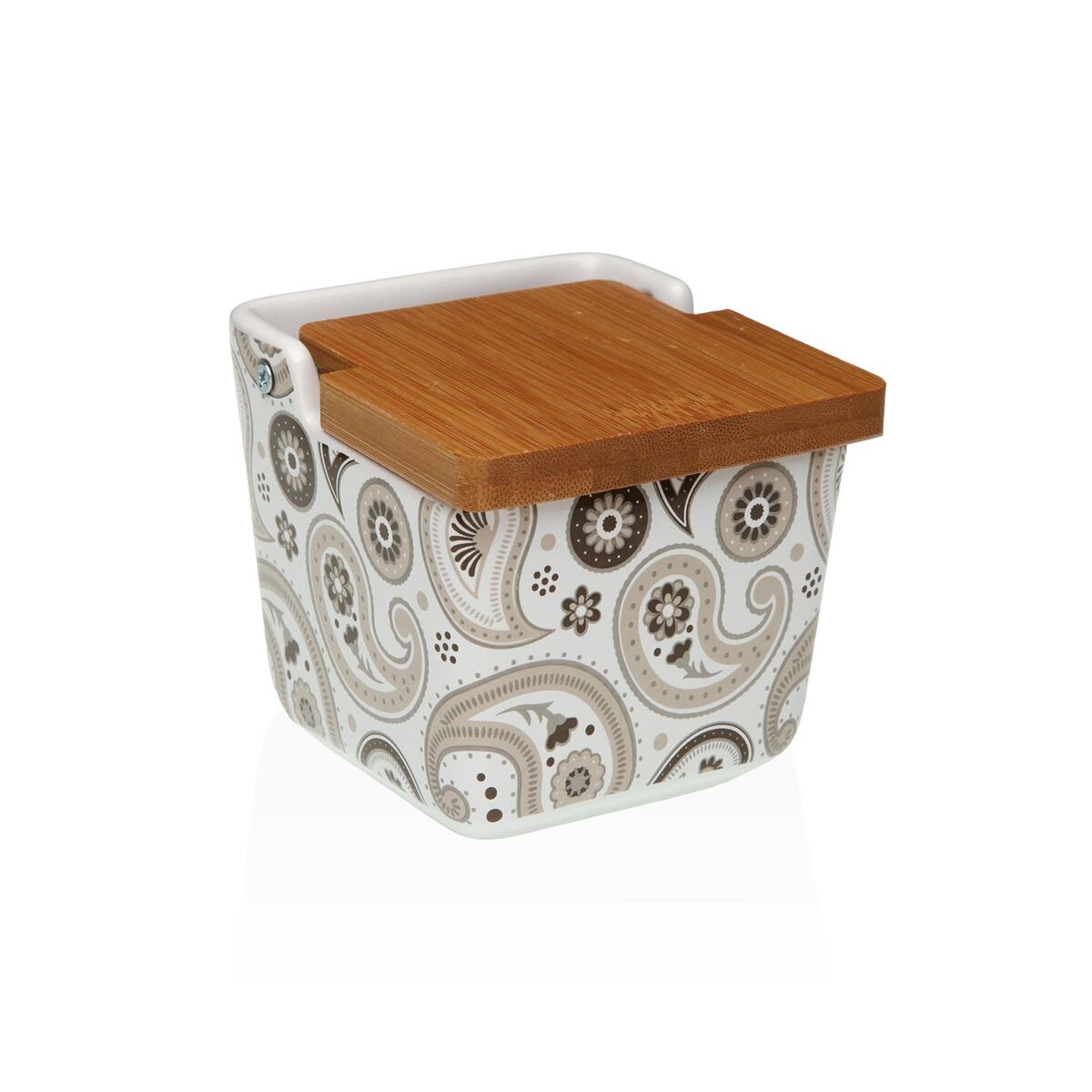 Salero con Tapa Versa Glob Cerámica 8,8 x 8,5 x 8,8 cm