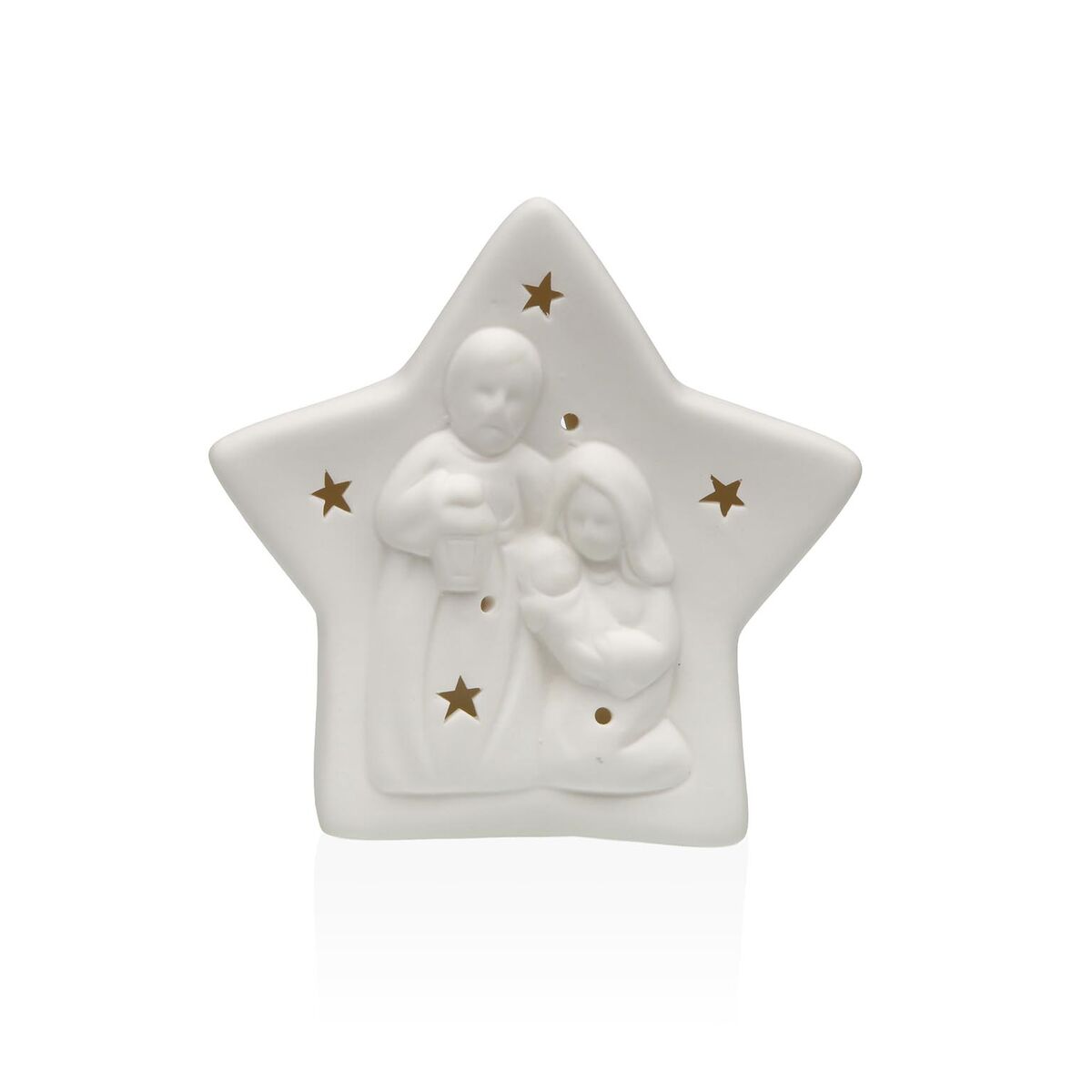 Adorno Navideño Versa Blanco Nacimiento/Belén 5,5 X 12,3 X 12,4 CM Figura Decorativa