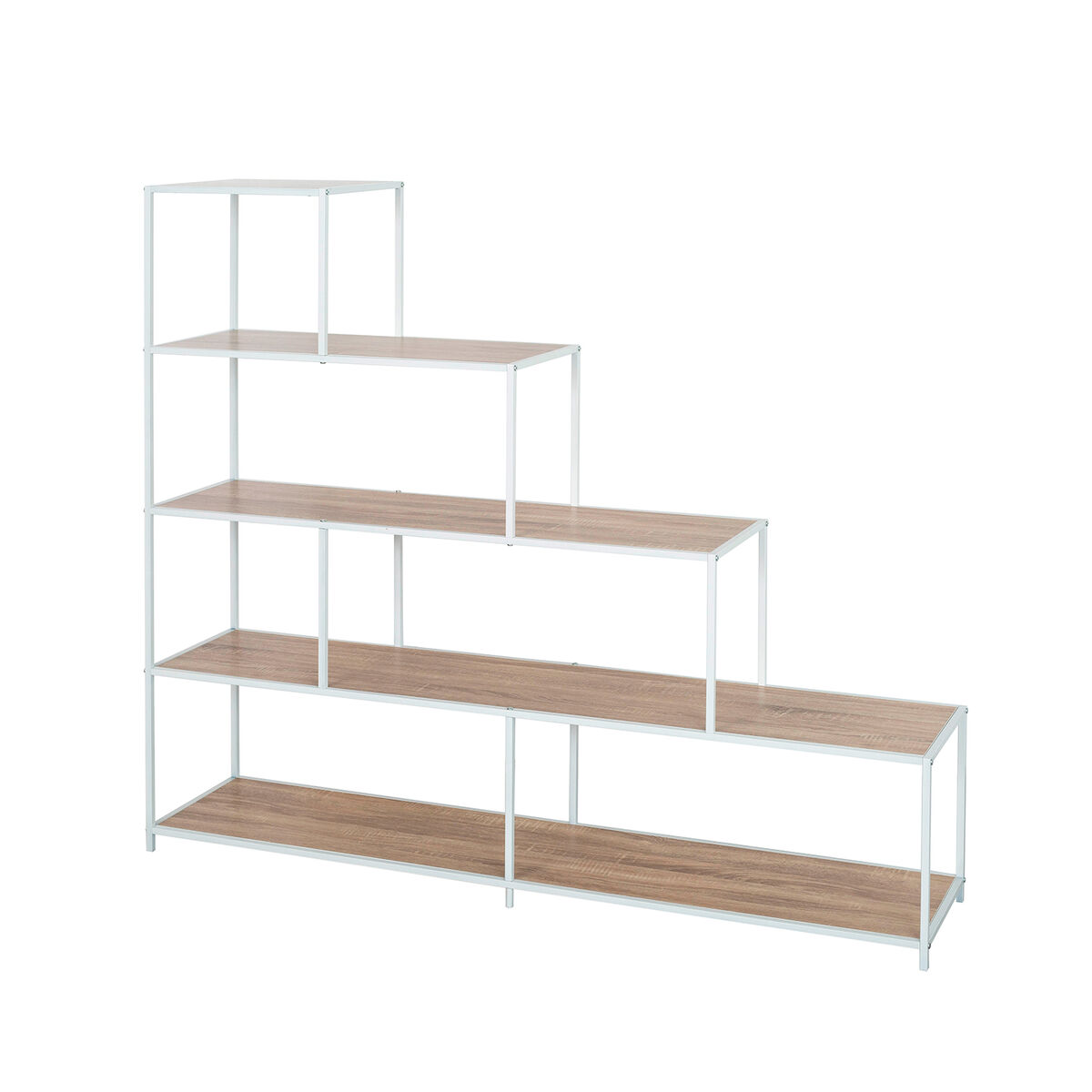 Estantería Versa Blanco PVC Metal Madera MDF 33 x 135 x 150 cm