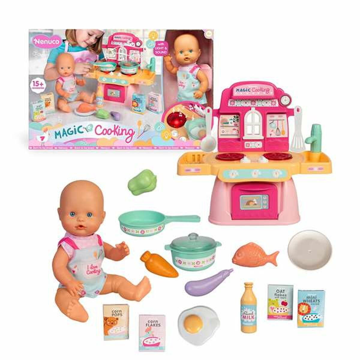 Muñeca bebé Famosa Magic Cooking 30 cm