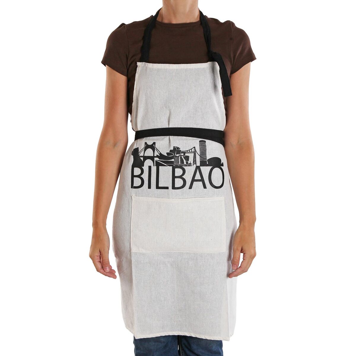 Delantal Versa Bilbao Nailon Poliéster Algodón 80 x 70 cm
