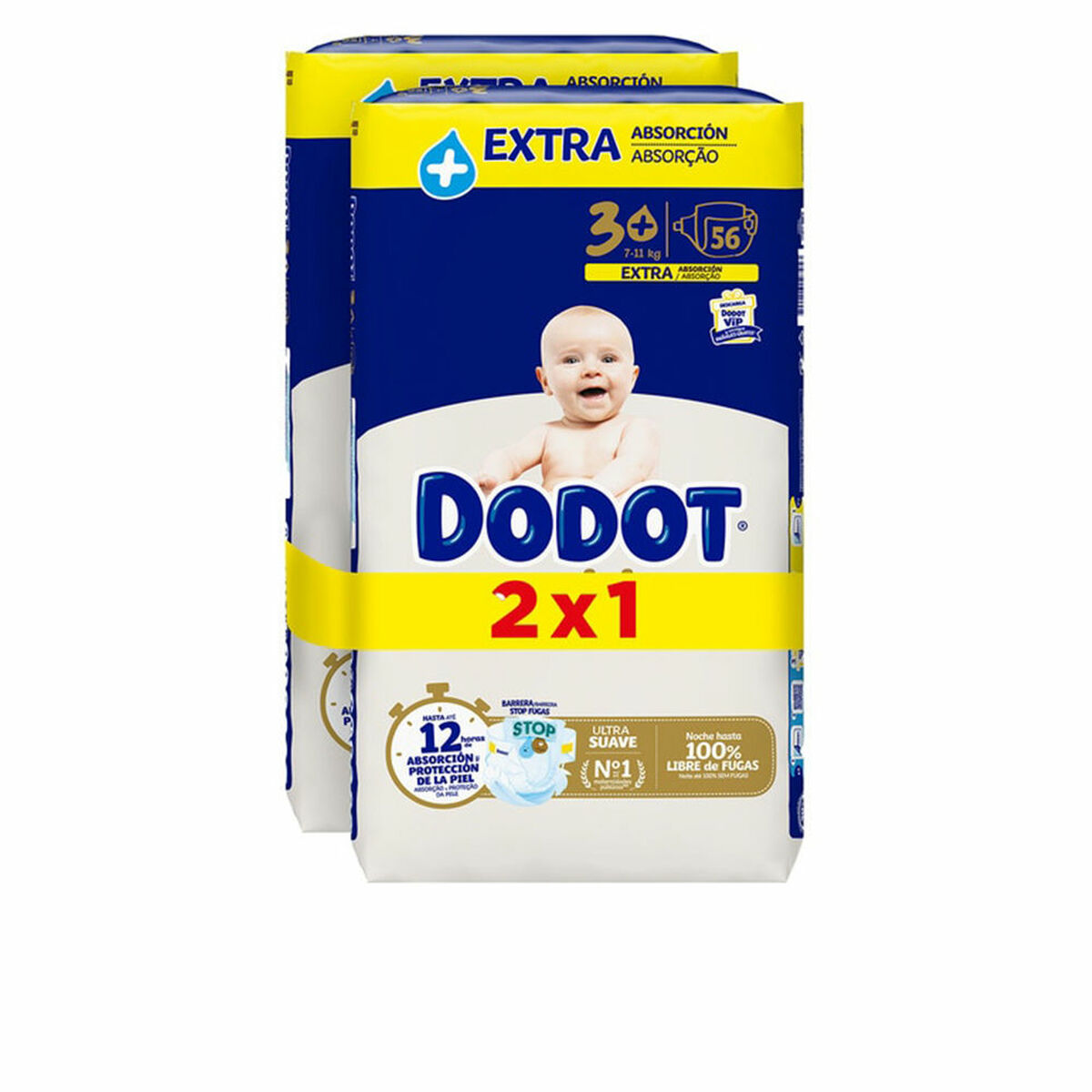 Pañales Desechables Dodot Sensitive Extra 3 6-10 kg (112 Unidades)