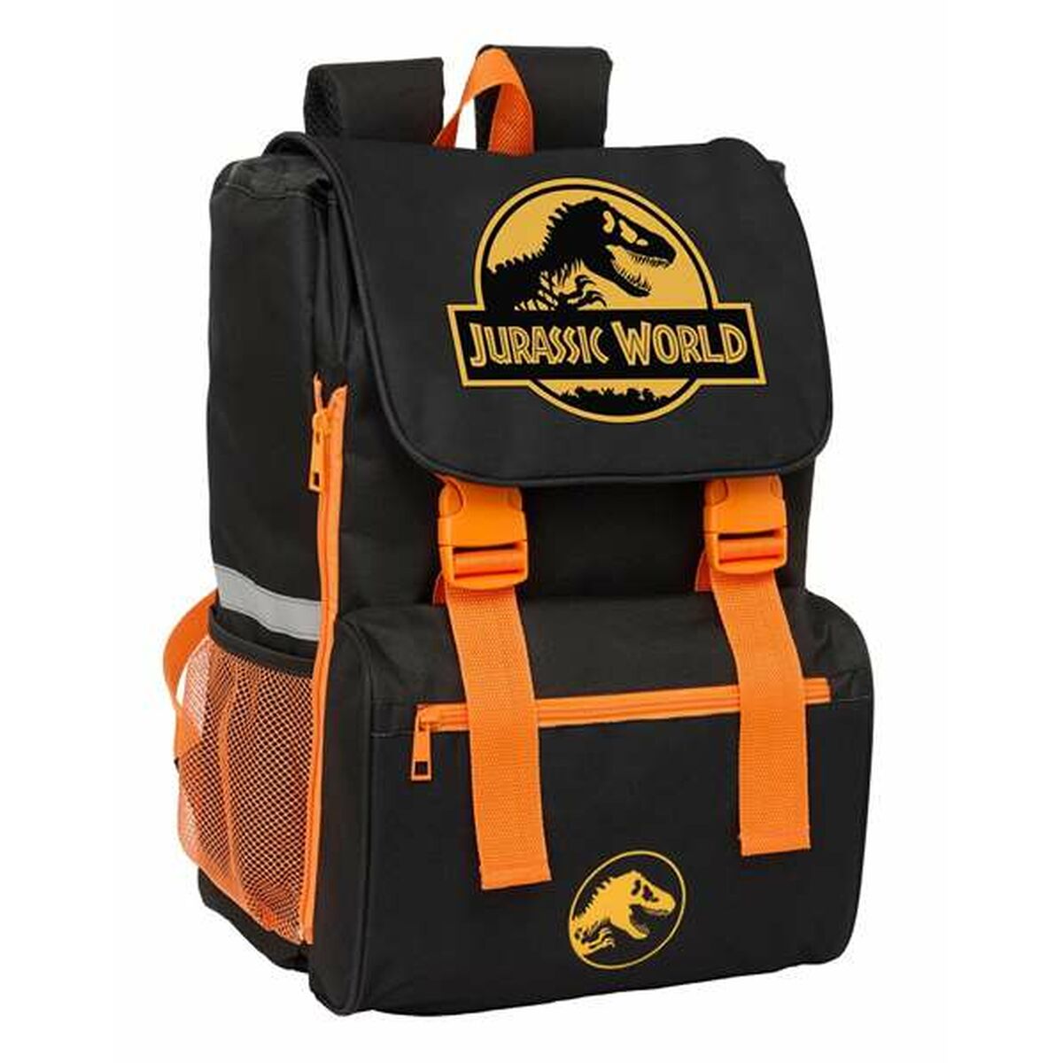 Mochila Escolar Jurassic World Negro 18,5 x 41 x 15 cm