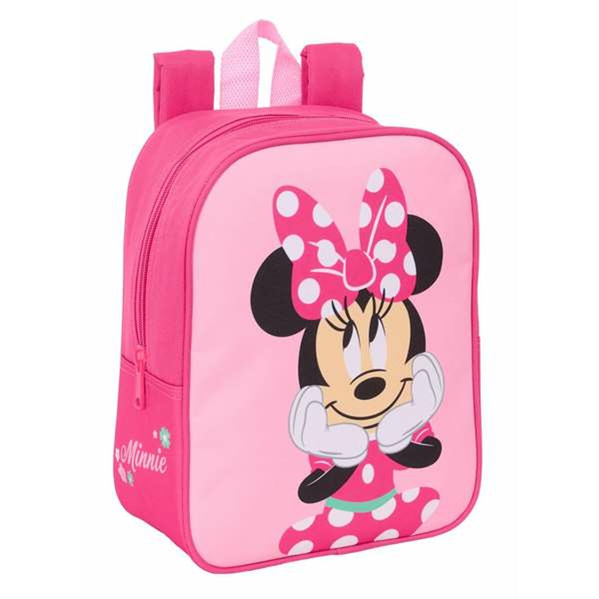 Mochila Escolar Minnie Mouse Rosa 22 x 27 x 10 cm