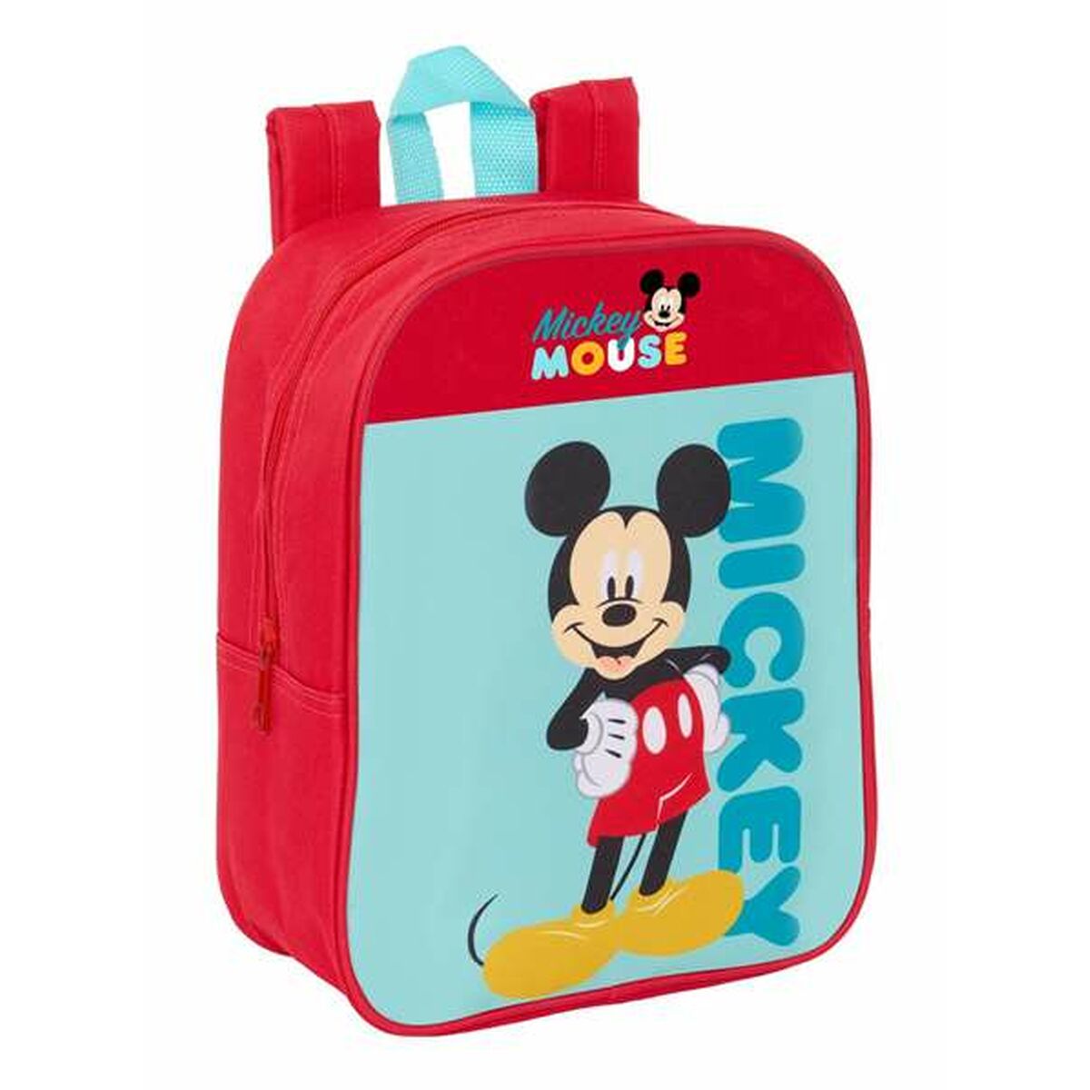 Mochila Escolar Mickey Mouse Azul Rojo 22 x 27 x 10 cm