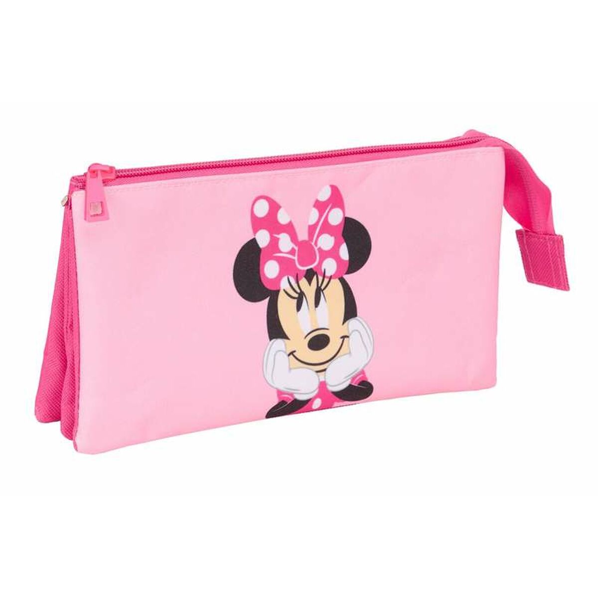 Portatodo Triple Minnie Mouse Rosa 22 x 12 x 3 cm