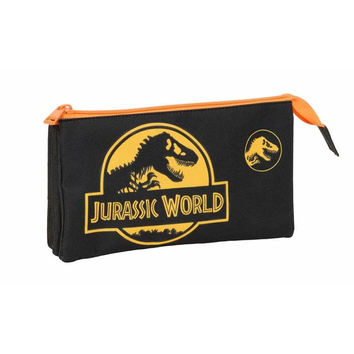 Portatodo Triple Jurassic World Negro 22 x 12 x 3 cm