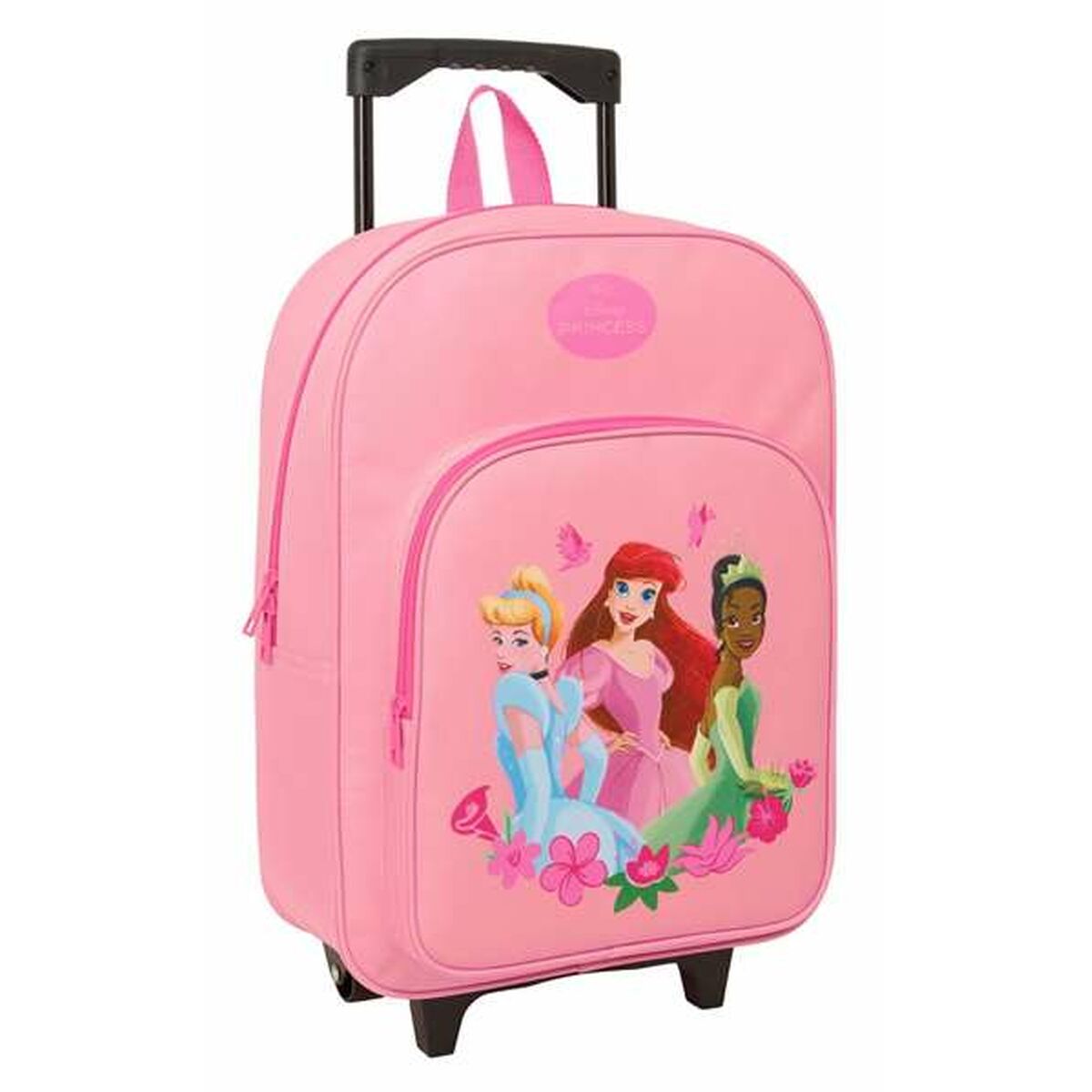 Mochila Escolar con Ruedas Disney Princess Rosa 32 x 42 x 14 cm