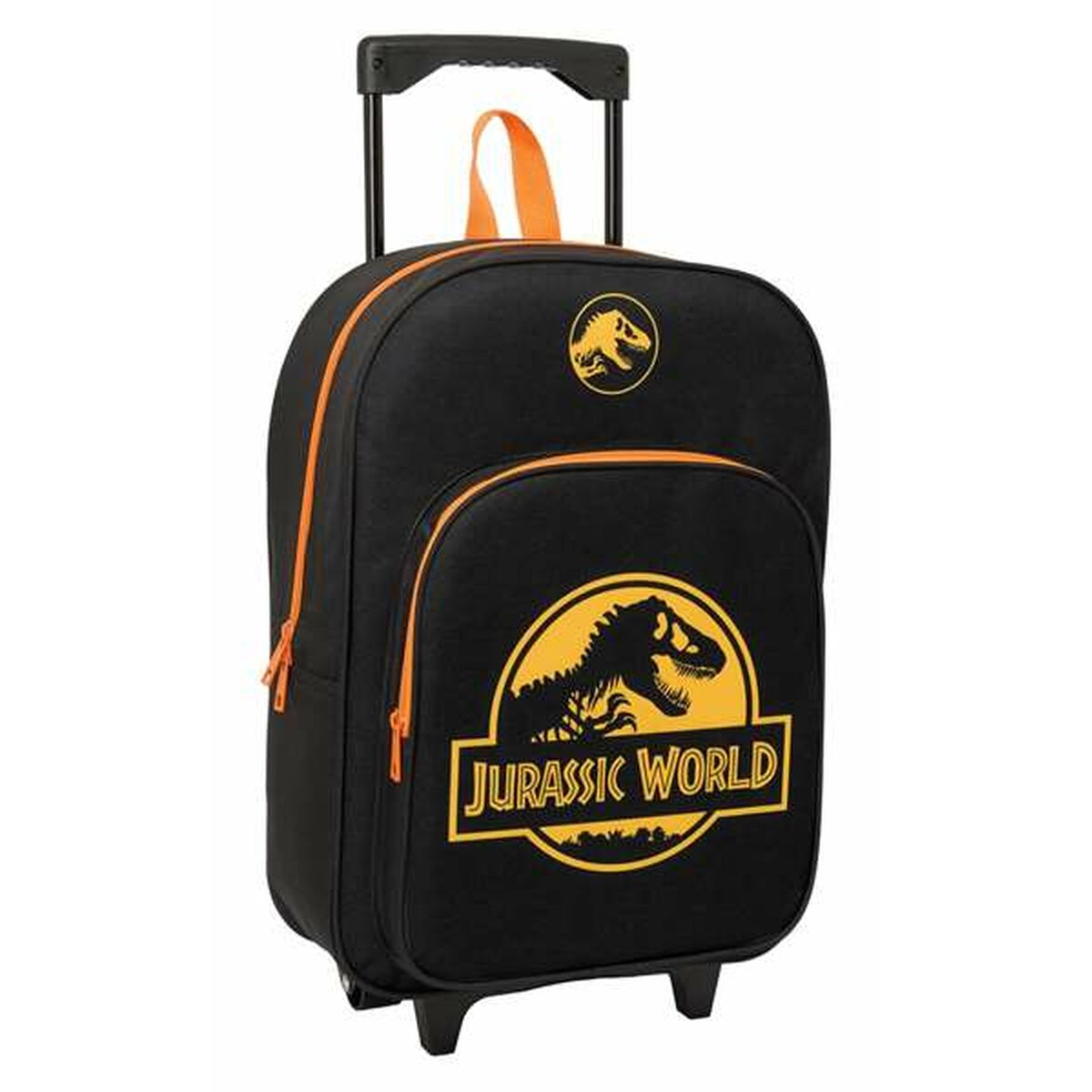 Mochila Escolar con Ruedas Jurassic World Negro 32 x 42 x 14 cm