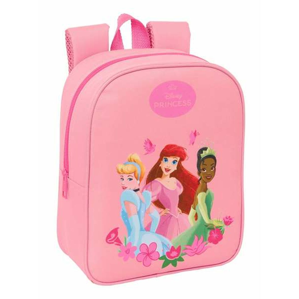 Mochila Escolar Disney Princess Rosa 22 x 27 x 10 cm