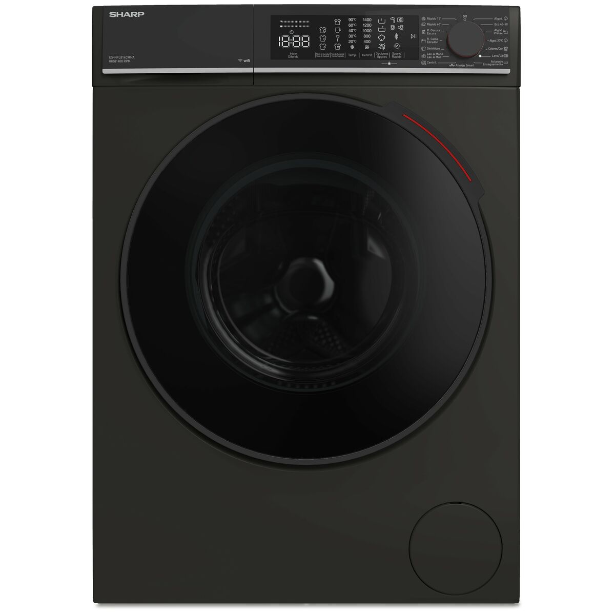 Lavadora Sharp 1400 rpm 8 kg
