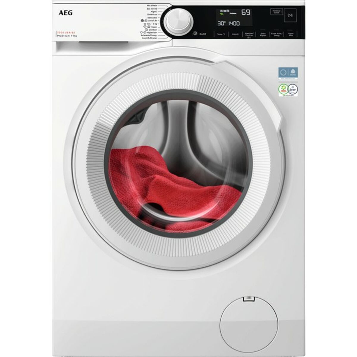 Lavadora AEG LFR7394N2B 9K 1400R DSP PROSTEAM 9 kg 1400 rpm