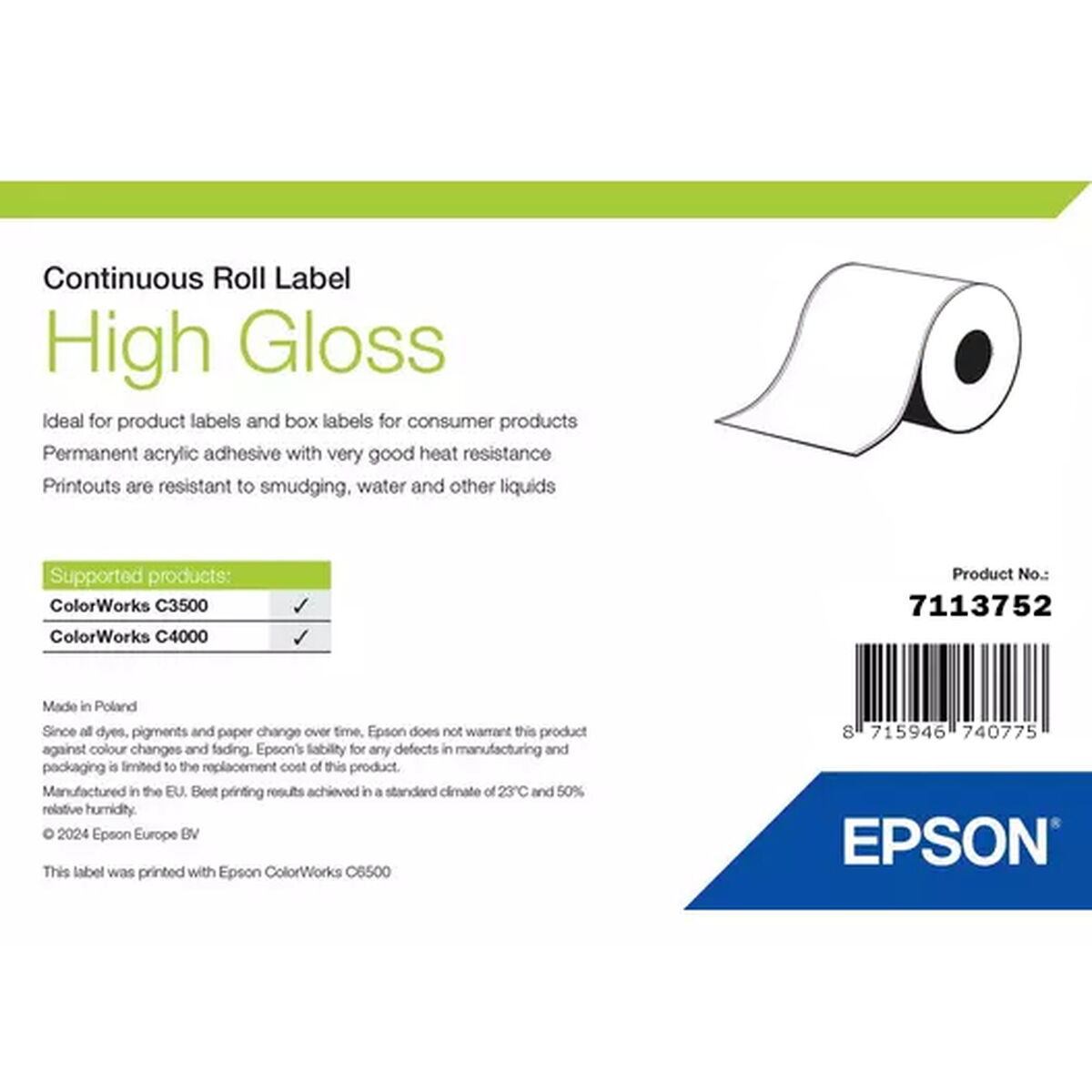 Cartucho de Tinta Original Epson 7113752 (1 unidad)